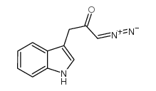 1-diazo-3-(indol-3-yl)propan-2-one结构式