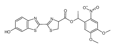 dl-luciferin (firefly) 1-(4,5-dimethoxy-2-nitrophenyl)ethyl ester结构式