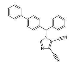 1-(α-(4-Biphenylyl)benzyl)imidazole-4,5-dicarbonitrile结构式