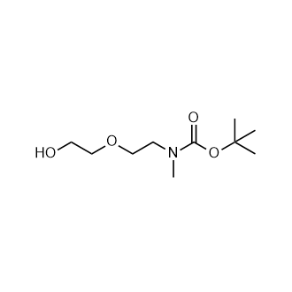 tert-Butyl(2-(2-hydroxyethoxy)ethyl)(methyl)carbamate Structure
