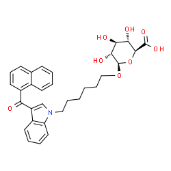 JWH 019 N-(6-hydroxyhexyl) β-D-Glucuronide Structure