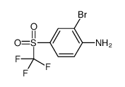 2-溴-4-三氟甲基磺酰基苯胺结构式