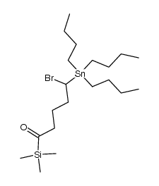 5-bromo-5-tributyl-stannyl-1-trimethyl-silyl-1-pentanone结构式