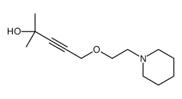 2-methyl-5-(2-piperidin-1-ylethoxy)pent-3-yn-2-ol结构式