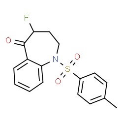 4-fluoro-1-tosyl-3,4-dihydro-1H-benzo[b]azepin-5(2H)-one Structure