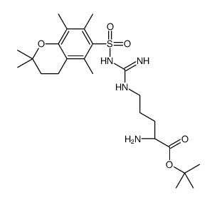 Nomega-(2,2,5,7,8-五甲基苯并吡喃-6-磺酰基)-L-精氨酸叔丁酯结构式