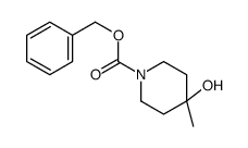 4-Hydroxy-4-methylpiperidine-1-carboxylic acid benzyl ester Structure