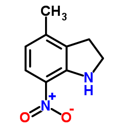 4-甲基-7-硝基吲哚啉结构式