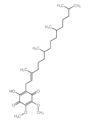 2,5-Cyclohexadiene-1,4-dione, 2-hydroxy-5,6-dimethoxy-3-(3,7,11, 15-tetramethyl-2-hexadecenyl)-结构式