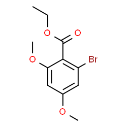 2-溴-4,6-二甲氧基苯甲酸乙酯结构式
