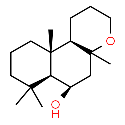 (8ξ)-8,13-Epoxy-14,15,16-trinorlabdan-6β-ol Structure