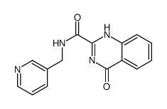 4-oxo-N-(pyridin-3-ylmethyl)-1H-quinazoline-2-carboxamide结构式