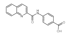 4-(quinoline-2-carbonylamino)benzoic acid Structure
