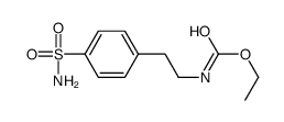 (2-(4-氨磺酰基苯基)乙基)氨基甲酸乙酯结构式