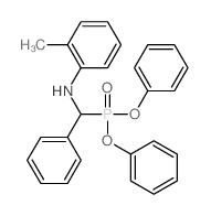 Phosphonic acid, (a-o-toluidinobenzyl)-, diphenylester (8CI)结构式