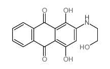 1,4-dihydroxy-2-(2-hydroxyethylamino)anthracene-9,10-dione结构式