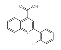 2-(2-氯苯基)-4-喹啉羧酸结构式