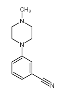 3-(4-甲基-1-哌嗪基)苯腈结构式
