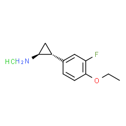 (1S,2R)-rel-2-(4-乙氧基-3-氟苯基)环丙烷-1-胺盐酸盐结构式
