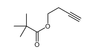 but-3-ynyl 2,2-dimethylpropanoate Structure