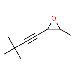 Oxirane, 2-(3,3-dimethyl-1-butynyl)-3-methyl- (9CI) Structure