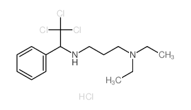 N,N-diethyl-N-(2,2,2-trichloro-1-phenyl-ethyl)propane-1,3-diamine结构式