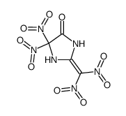 2-(dinitromethylene)-5,5-dinitro-4-imidazolidinone结构式