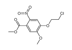 4-(2-chloroethoxy)-5-methoxy-2-nitrobenzoic acid methyl ester Structure