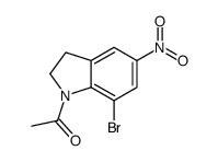 1-ACETYL-7-BROMO-5-NITROINDOLINE Structure