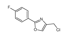 4-(氯甲基)-2-(4-氟苯基)恶唑结构式