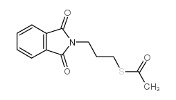 N-(-3-乙酰硫丙基)邻苯二甲酰亚胺结构式