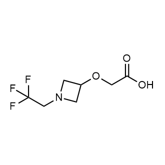 2-[1-(2,2,2-三氟乙基)氮杂环丁烷-3-基]氧乙酸结构式