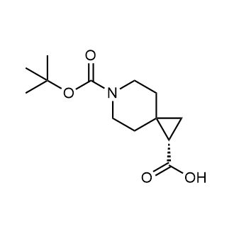 (S)-6-(叔丁氧羰基)-6-氮杂螺[2.5]辛烷-1-羧酸结构式