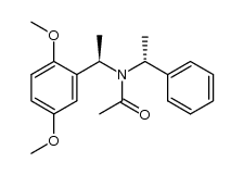 N-[(R)-1-(2,5-dimethoxyphenyl)ethyl]-N-[(R)-1-phenylethyl]acetamide结构式