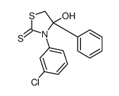 3-(3-chlorophenyl)-4-hydroxy-4-phenyl-1,3-thiazolidine-2-thione结构式