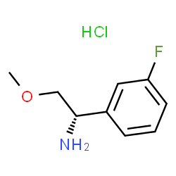 (S)-1-(3-氟苯基)-2-甲氧基乙胺盐酸盐结构式