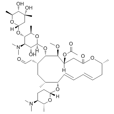 Acetylspiramycin structure