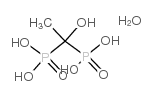 Etidronic acid 1-hydrate structure