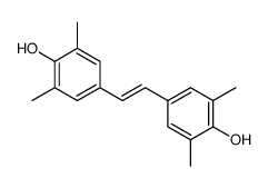 4-[2-(4-hydroxy-3,5-dimethylphenyl)ethenyl]-2,6-dimethylphenol Structure