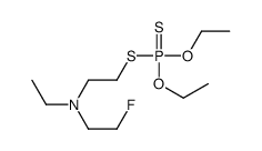 N-(2-diethoxyphosphinothioylsulfanylethyl)-N-ethyl-2-fluoroethanamine结构式