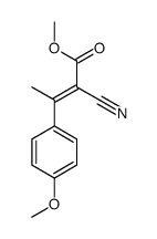 methyl 2-cyano-3-(4-methoxyphenyl)but-2-enoate结构式