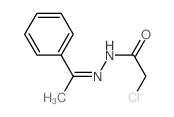 Acetic acid, 2-chloro-,2-(1-phenylethylidene)hydrazide Structure