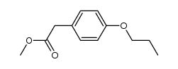 4-PROPOXY-BENZENEACETIC ACID METHYL ESTER结构式