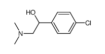 1-(4-Chloro-phenyl)-2-dimethylamino-ethanol结构式