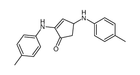 2,4-bis(4-methylanilino)cyclopent-2-en-1-one Structure