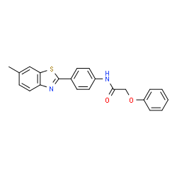 N-(4-(6-methylbenzo[d]thiazol-2-yl)phenyl)-2-phenoxyacetamide Structure