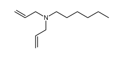 N,N-diallylhexylamine结构式