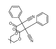 diethyl 2,3-dicyano-2,3-diphenylbutanedioate Structure