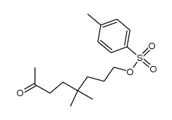 5,5-dimethyl-8-p-toluenesulfonyloxyoctan-2-one结构式