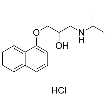 Propranolol hydrochloride structure